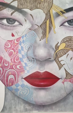 Girl with Tatttoo in Red