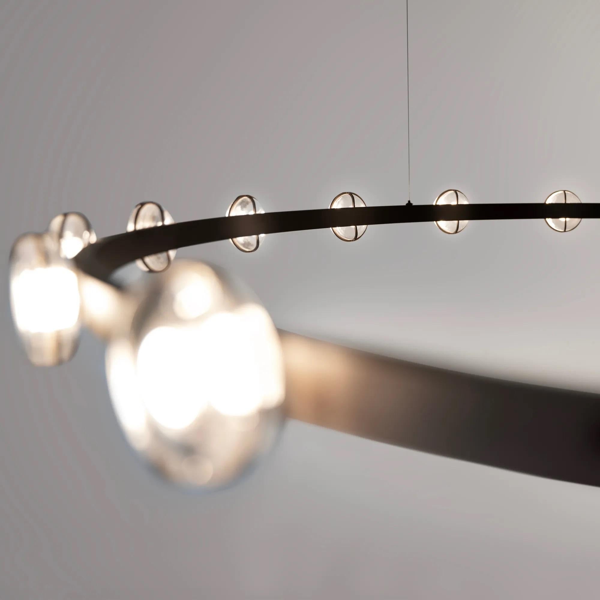 Postmoderno Lampada a sospensione Anel 120 di WJ Luminaire in vendita