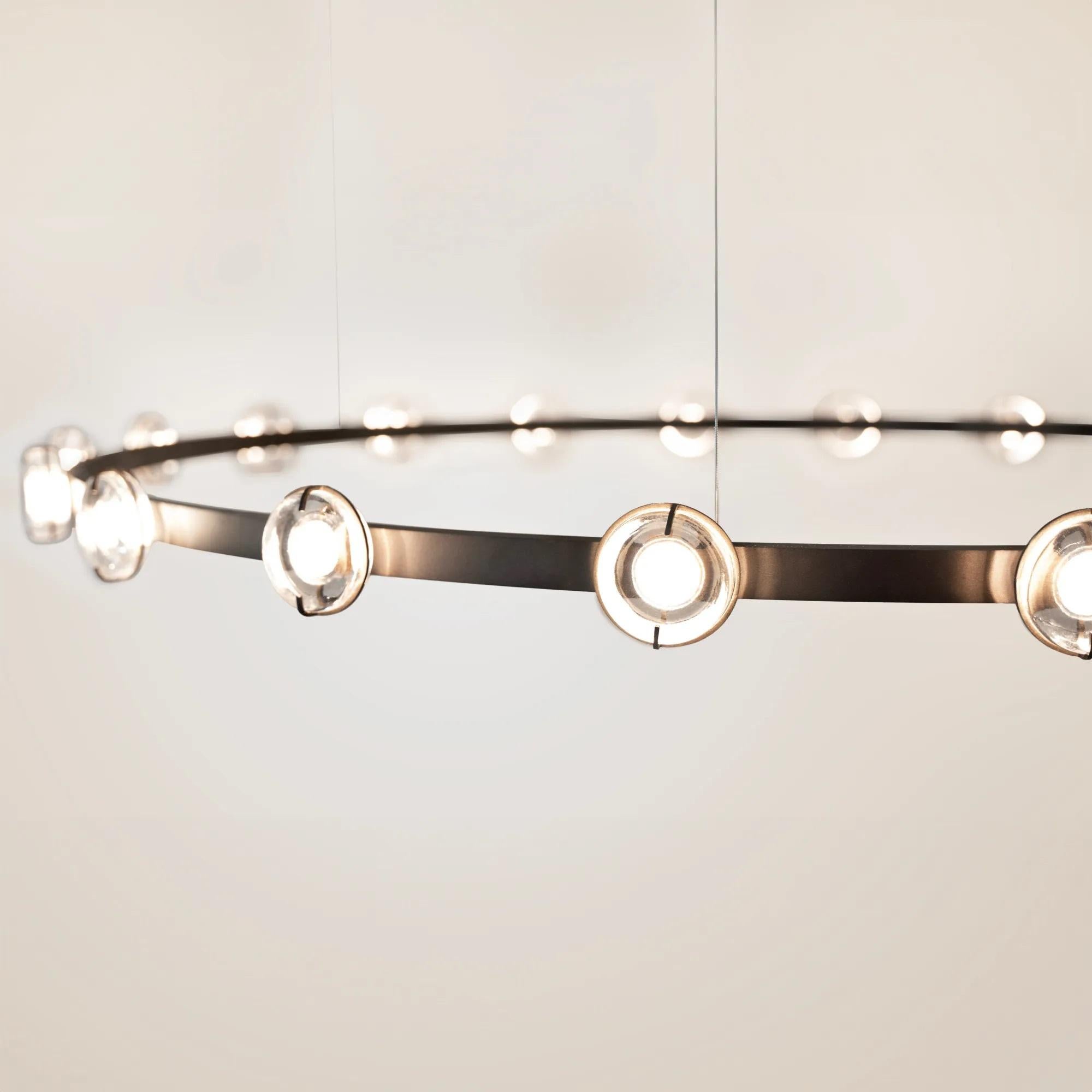 Alluminio Lampada a sospensione Anel 120 di WJ Luminaire in vendita
