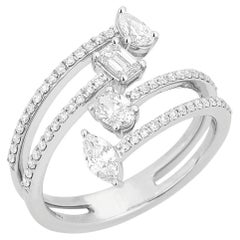 Ring with Mixed Diamond Cuts – 0.96 Carats