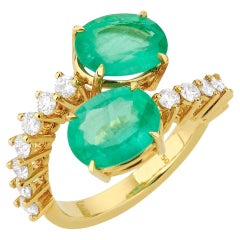 Emerald and Diamond Ring