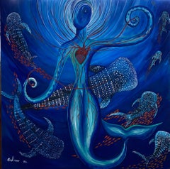 El Pulso de Lo Profundo, Contemporary Acrylic Painting, 2010s, New