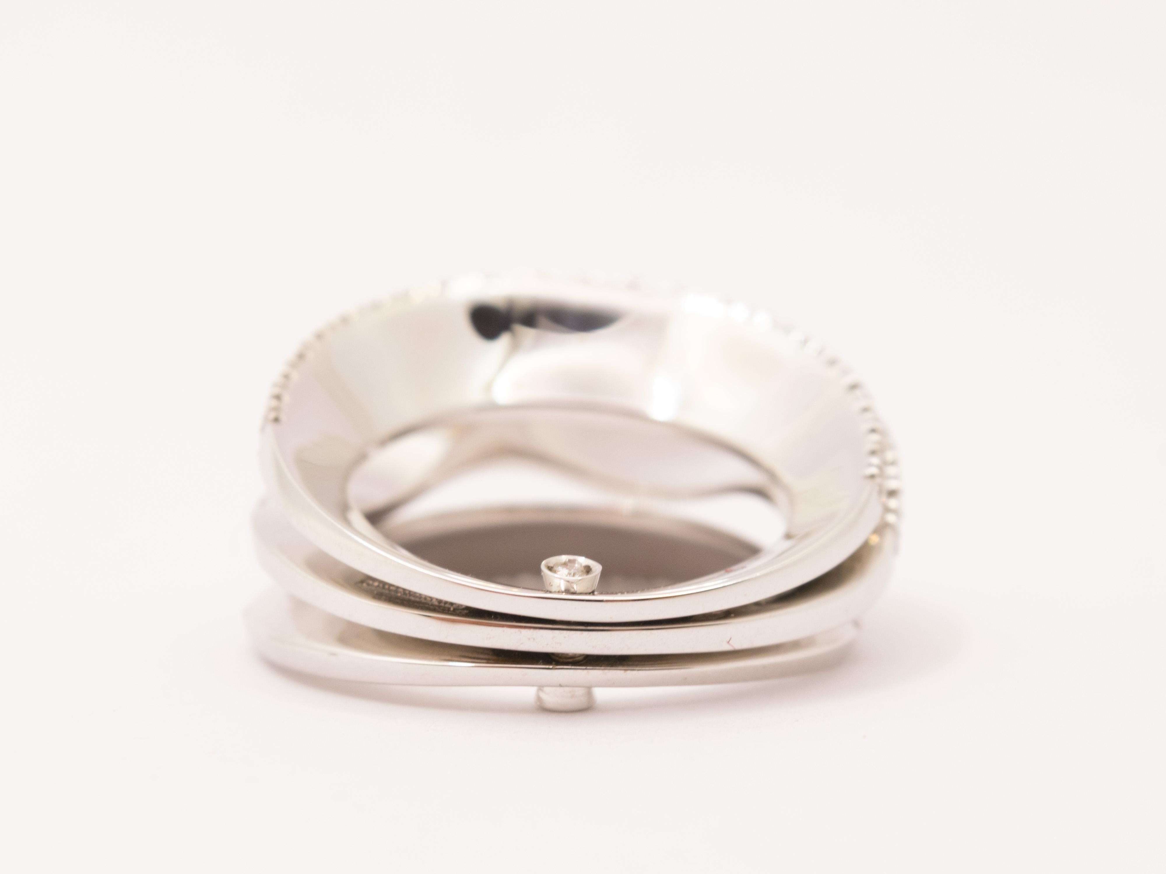 Anello a Fascia in Oro Bianco 18 Kt e Diamanti Ct 1,30 im Zustand „Neu“ im Angebot in Cattolica, IT