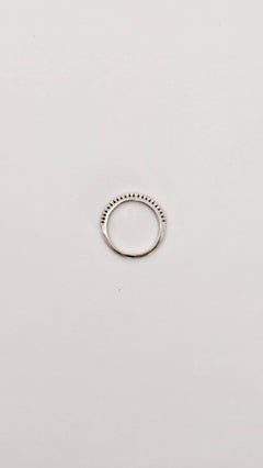 White Gold and Diamond Band Ring