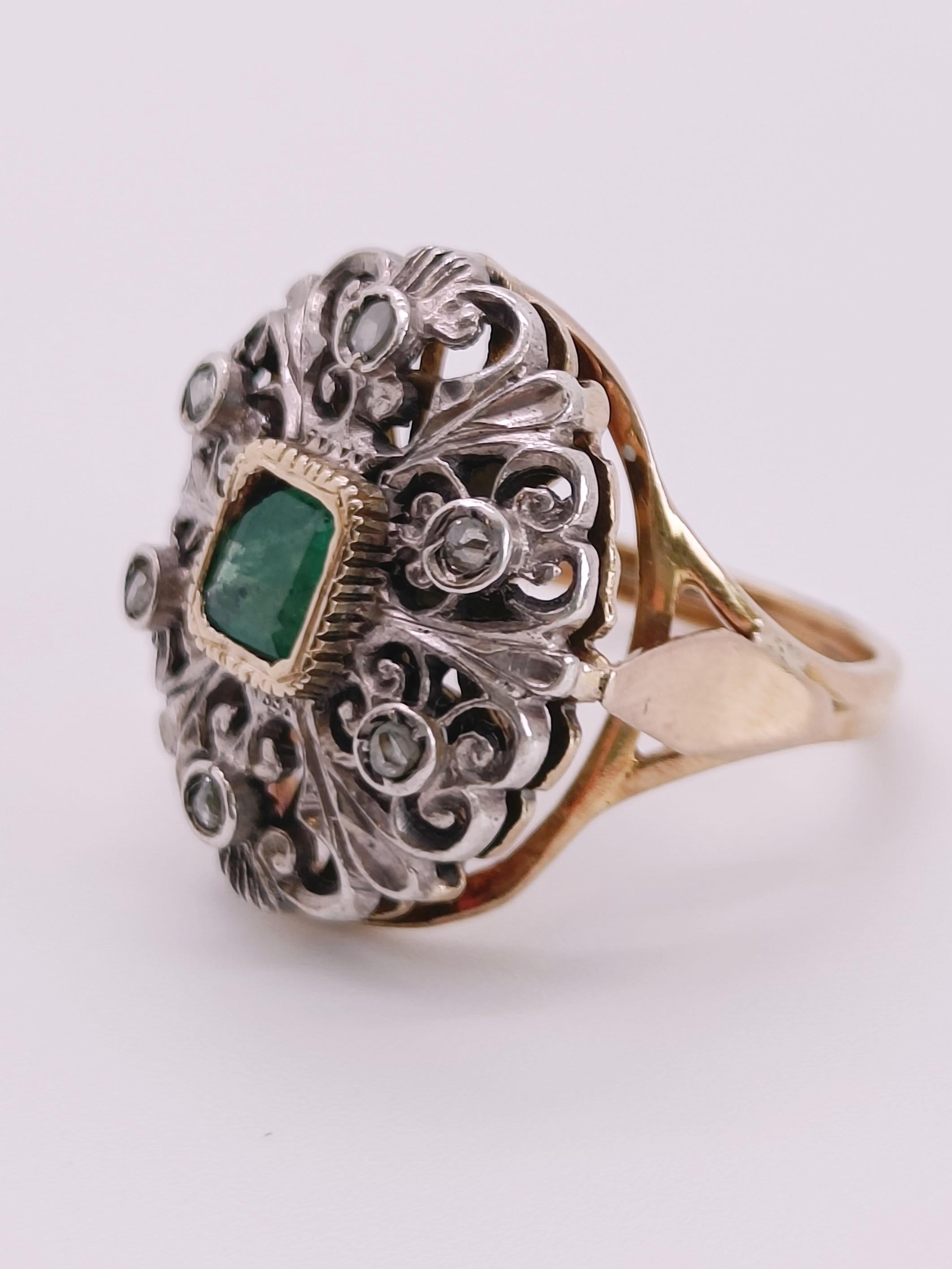 anello smeraldo antico