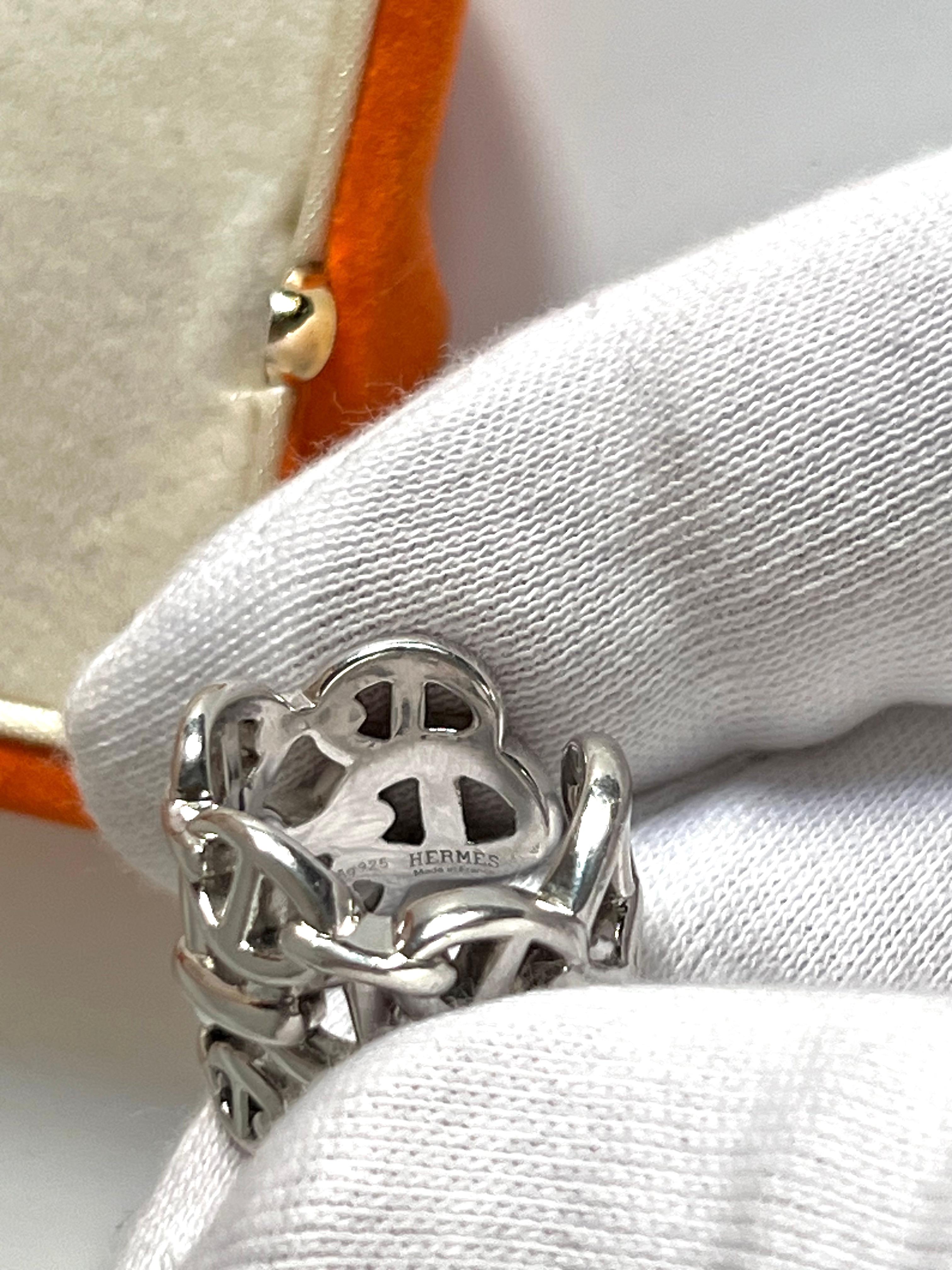Women's Anello argento Hermès For Sale