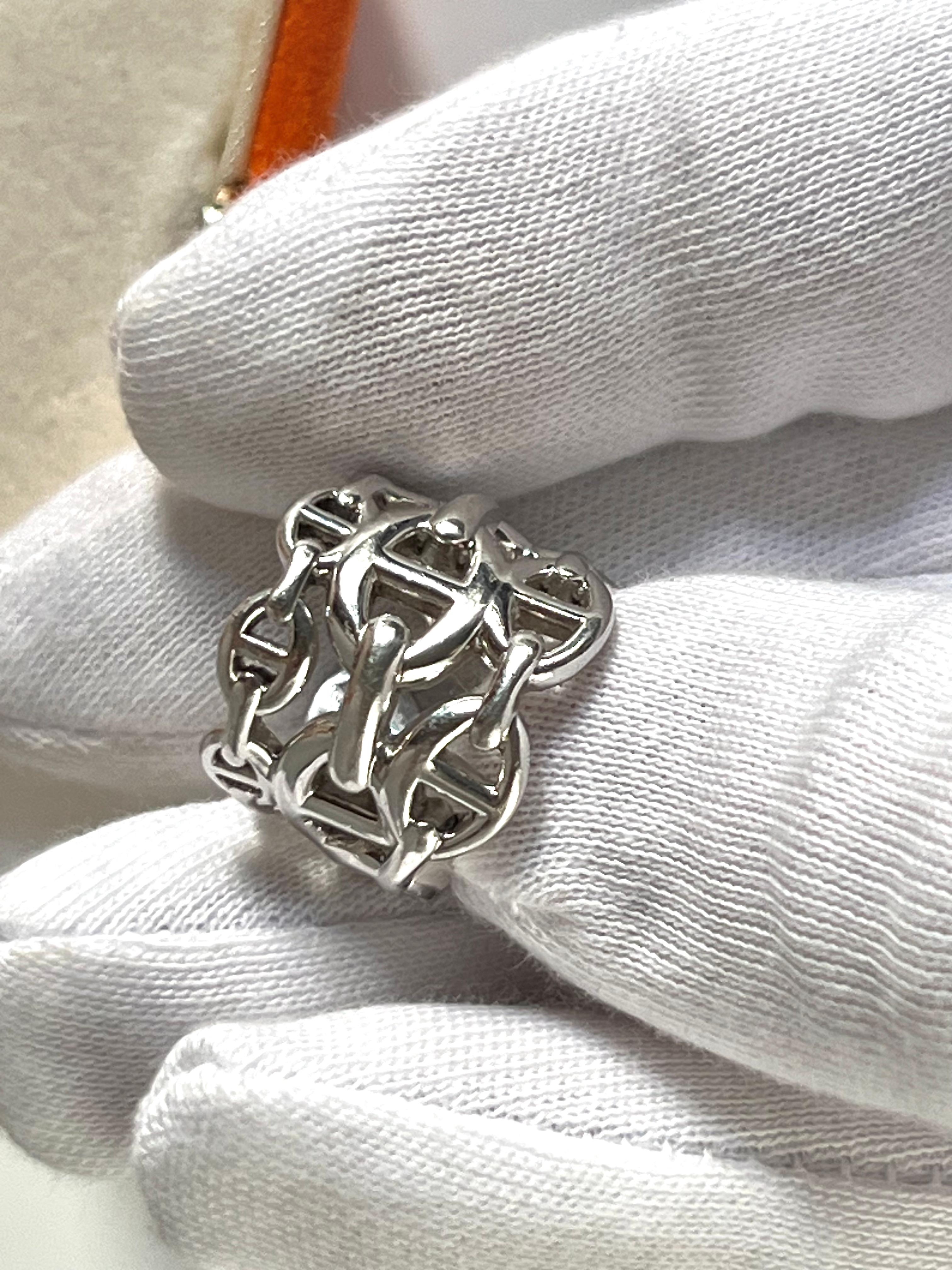 Anello argento Hermès For Sale 1