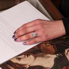 Anello Art Deco Zaffiri e Brillanti