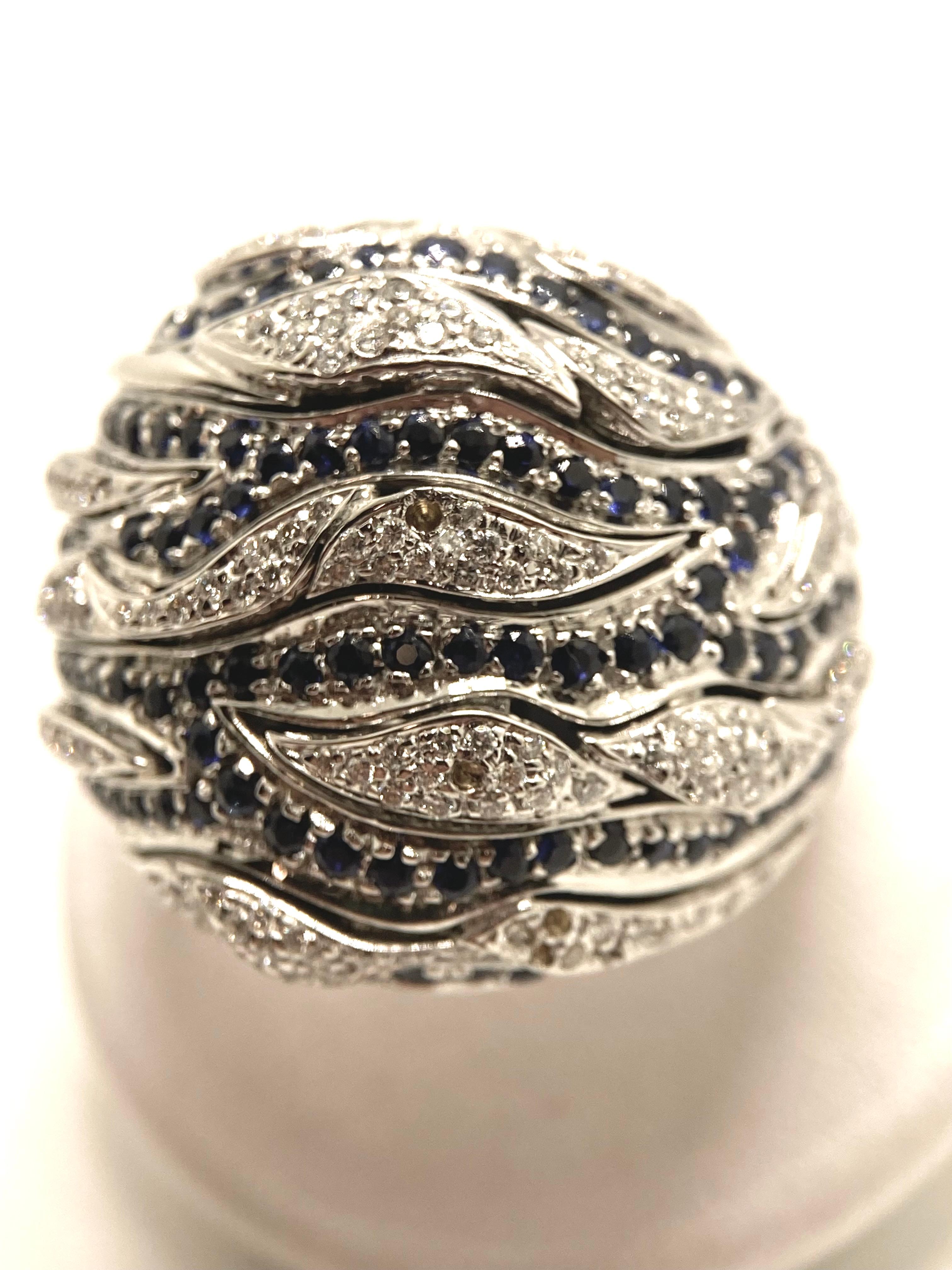 Bague Audemars Pique saphirs et diamants en vente 1