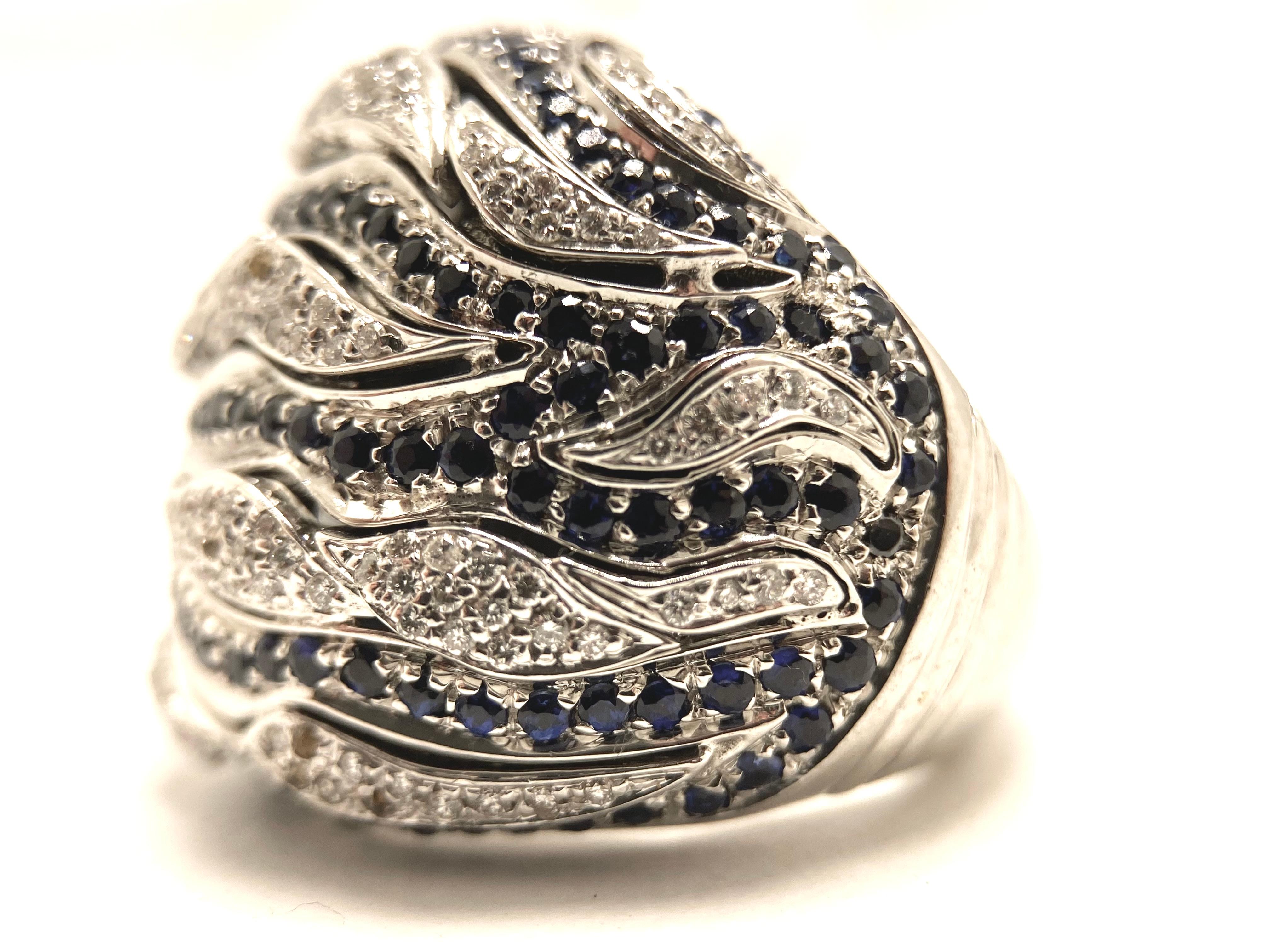 Bague Audemars Pique saphirs et diamants en vente 2