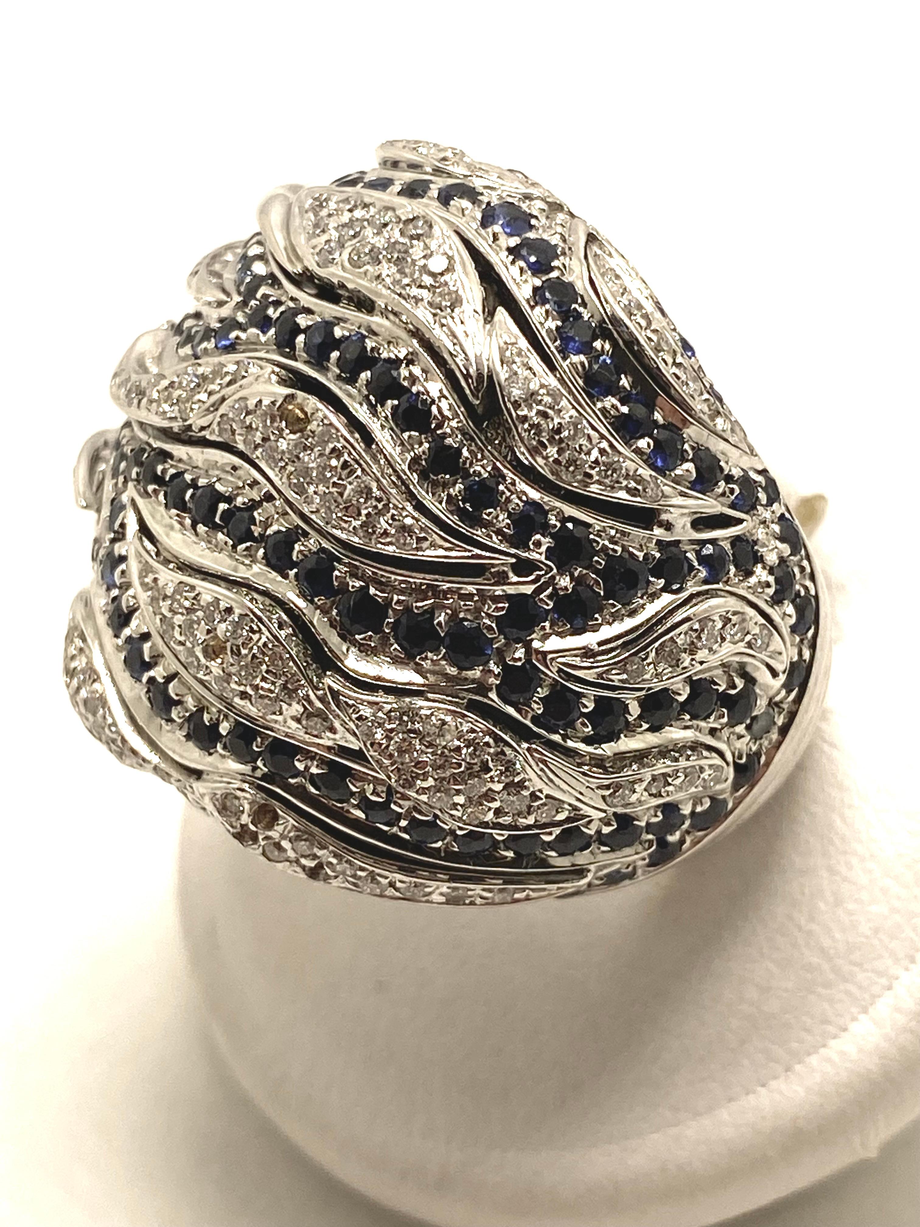 Bague Audemars Pique saphirs et diamants en vente 4