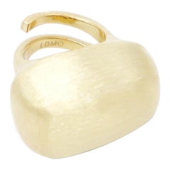 Anello Bold liscio, (da US 6.5 a US 9), argento 925 placcato in oro 18 kt