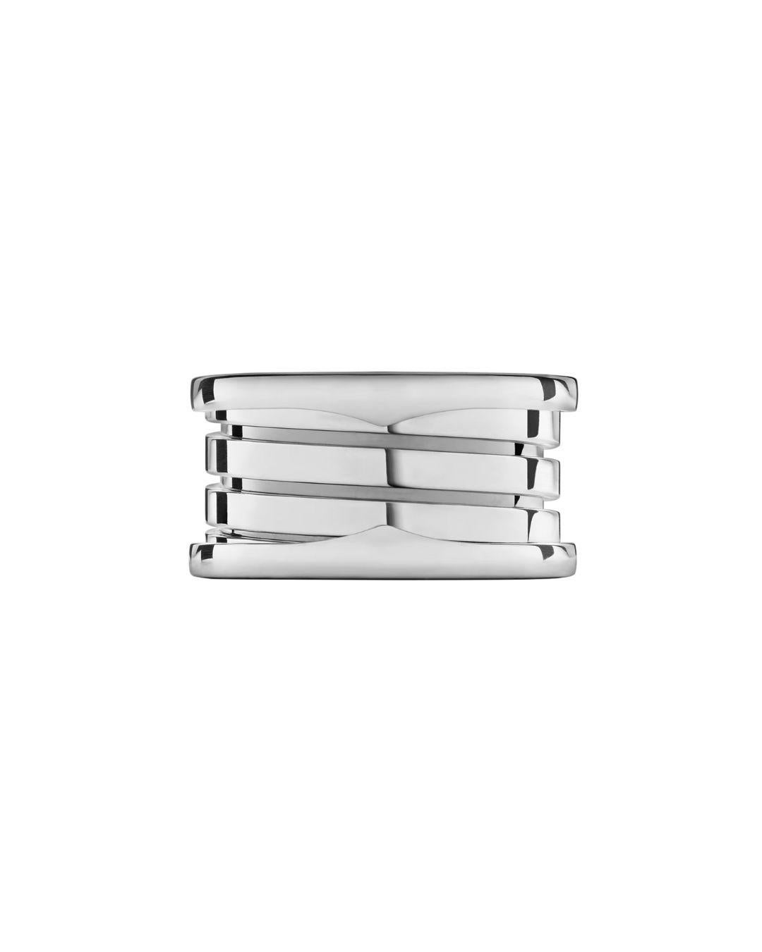 Contemporary Bulgari B.Zero1 ring Four bands 18kt white gold original For Sale