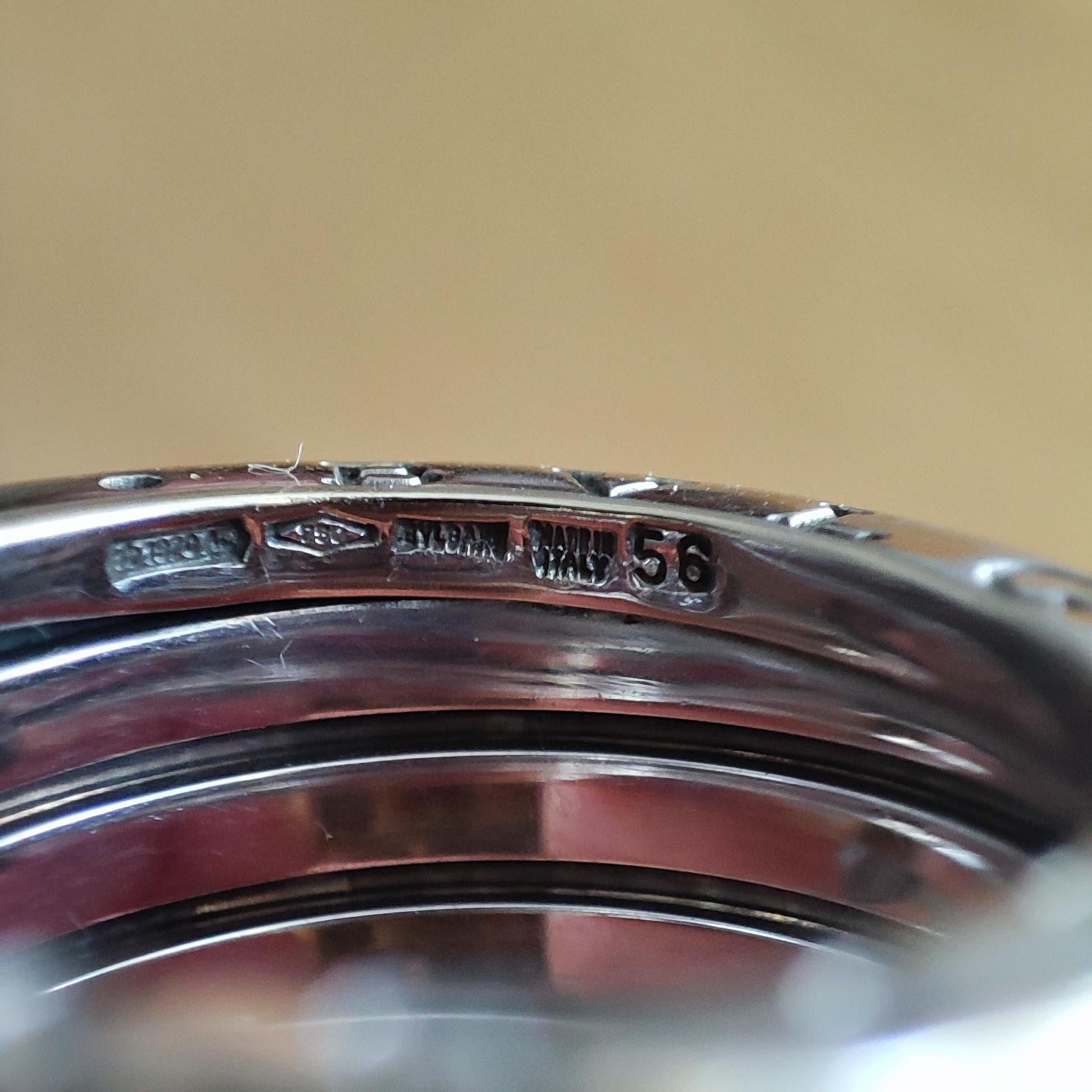 Anello Bulgari B.Zero1 Quattro Fasce Oro bianco 18 Kt originale in vendita 4