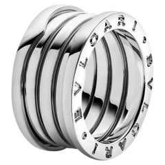 Bague Bulgari B.Zero1 Quatre anneaux or blanc 18kt original
