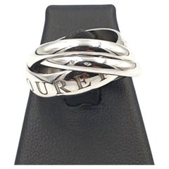 Vintage Cartier Or, Amor et Trinity ring in white gold
