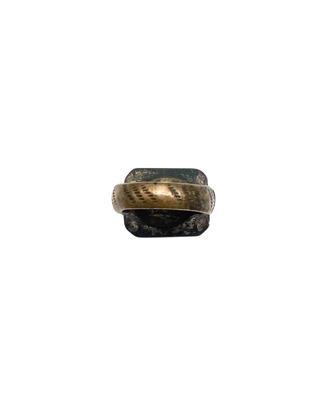 Antique Bronze Chevalier Ring For Sale 5