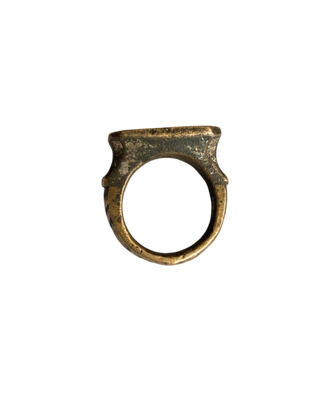 Antique Bronze Chevalier Ring For Sale 6