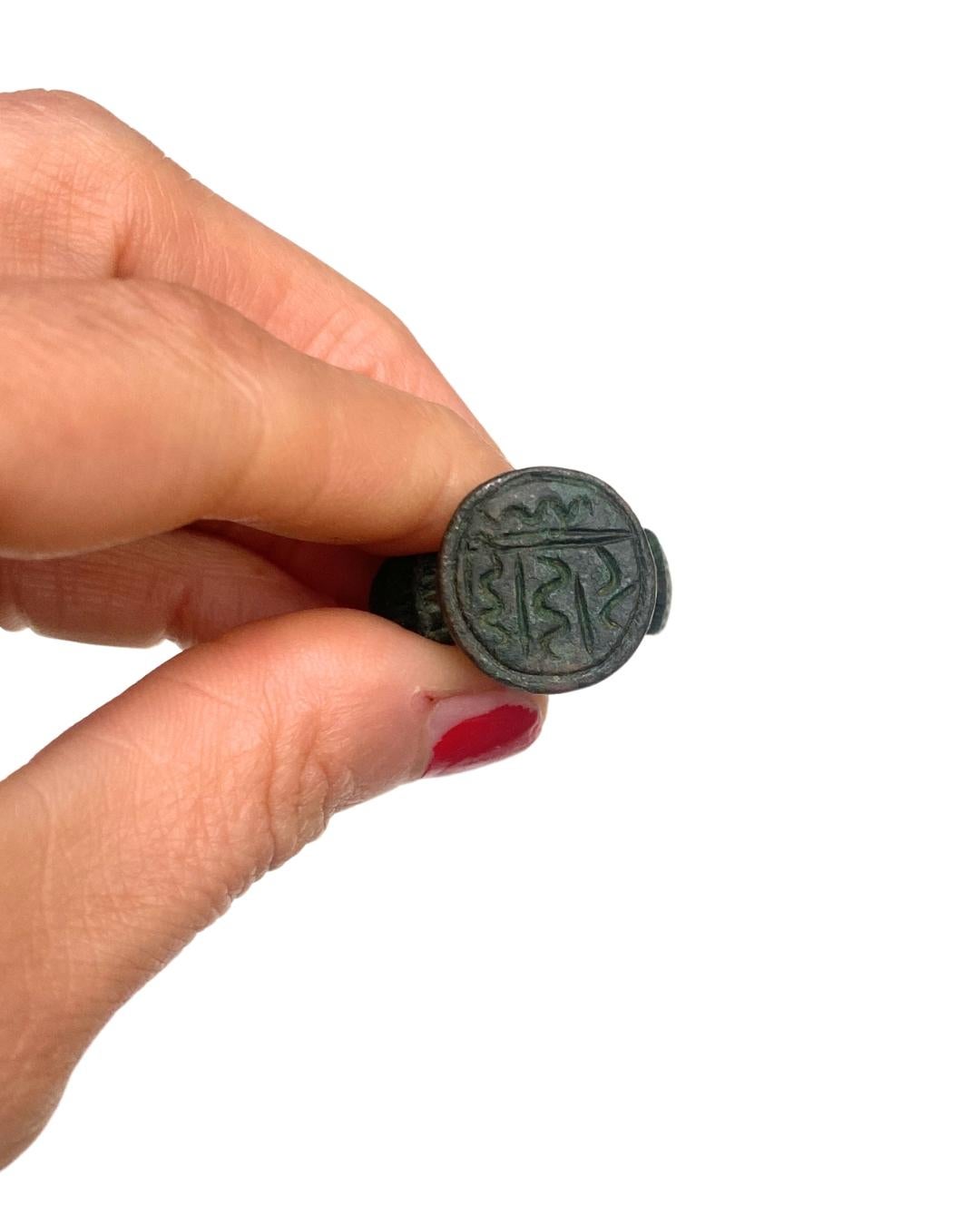 Antique Bronze Chevalier Ring 1