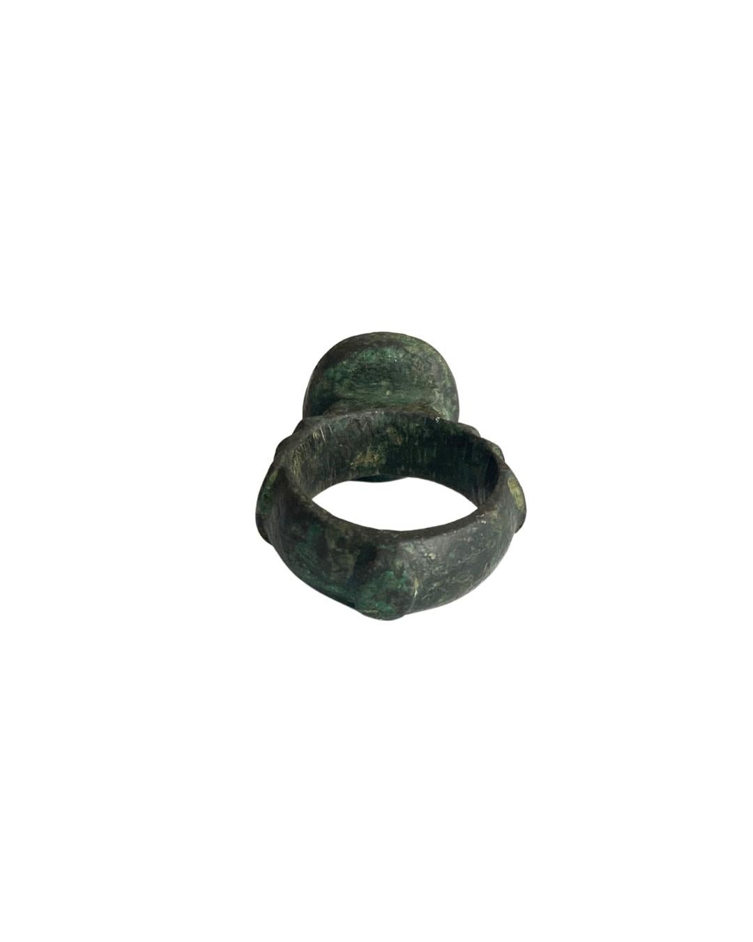 Antique Bronze Chevalier Ring 3