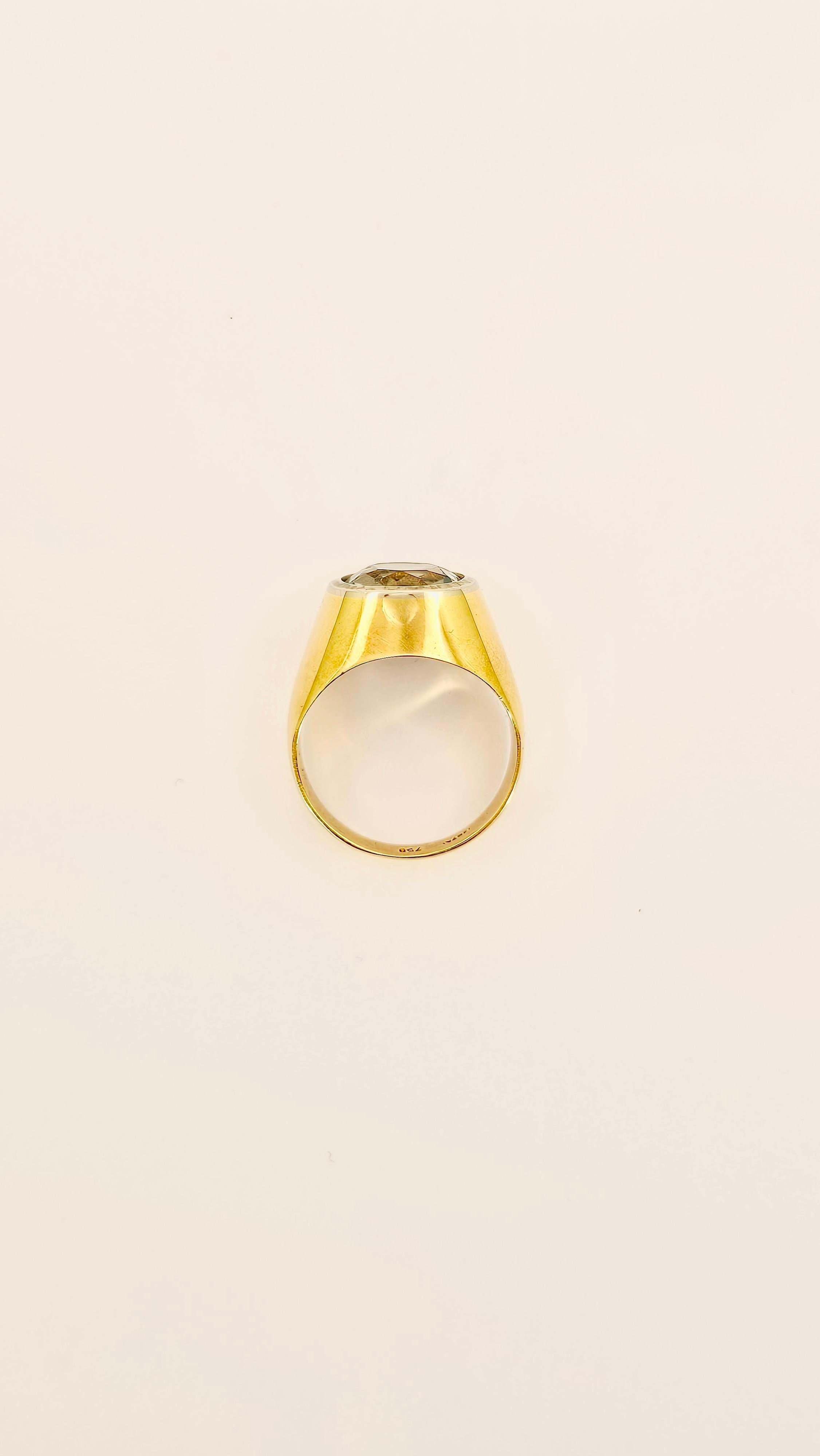 Anello Chevalier in Oro Giallo e Acquamarina en Nuevo estado para la venta en Cattolica, IT
