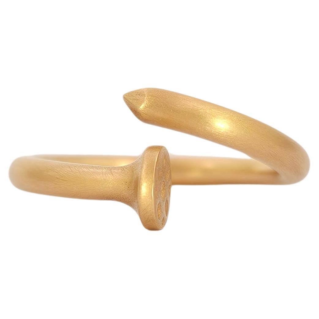 Anello Chiodo in Oro Rosa Satinato