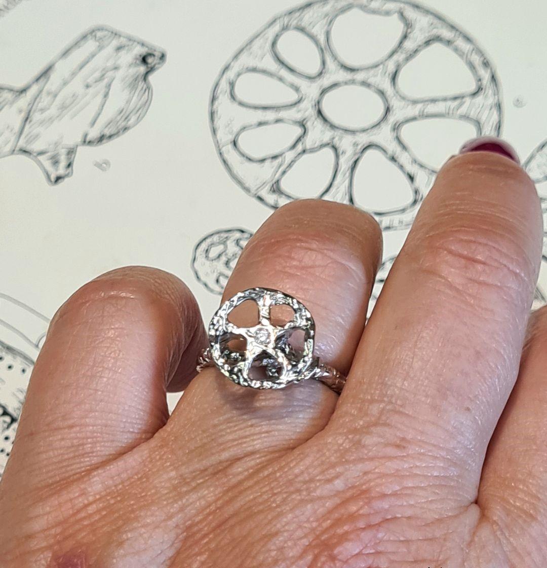 Anello collezione Disco Traforato preistorico For Sale 2