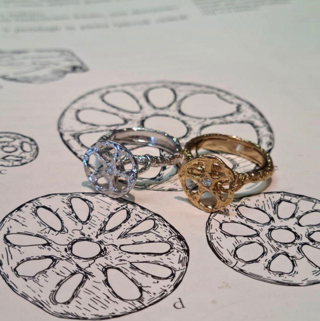 Anello collezione Disco Traforato preistorico For Sale 3