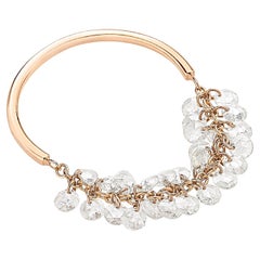 Anello Costellazione in oro rosa e diamanti taglio rosa