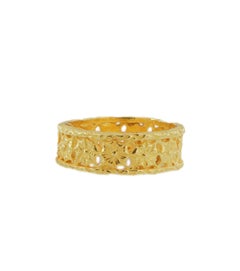 Anello da Matrimonio Sacchi in Oro Giallo Satinato 18k