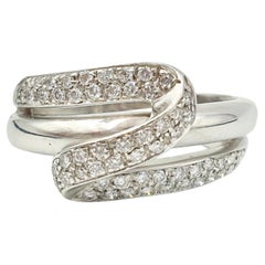 Damiani band ring paved with 0.60-carat diamonds VVS1/F