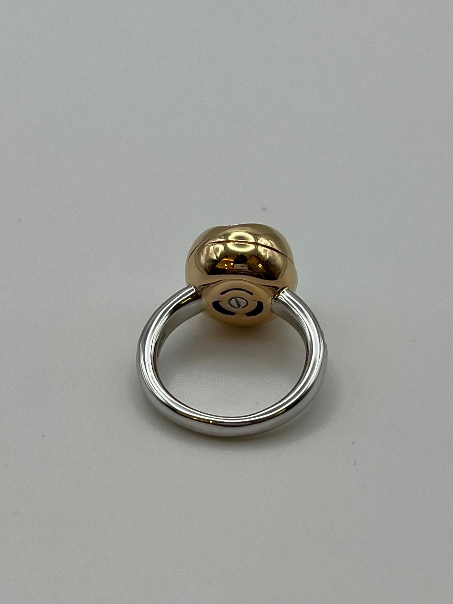 Damiani Bocciolo Ring aus 18 kt Rot- und Weißgold. im Zustand „Hervorragend“ im Angebot in Abano Terme, IT