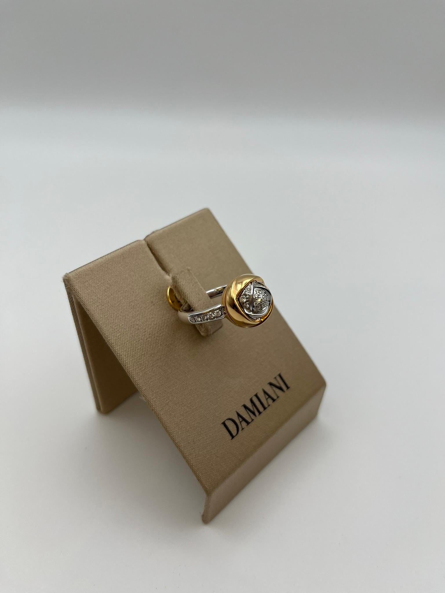 Damiani Bocciolo Ring aus 18 kt Rot- und Weißgold. im Angebot 2