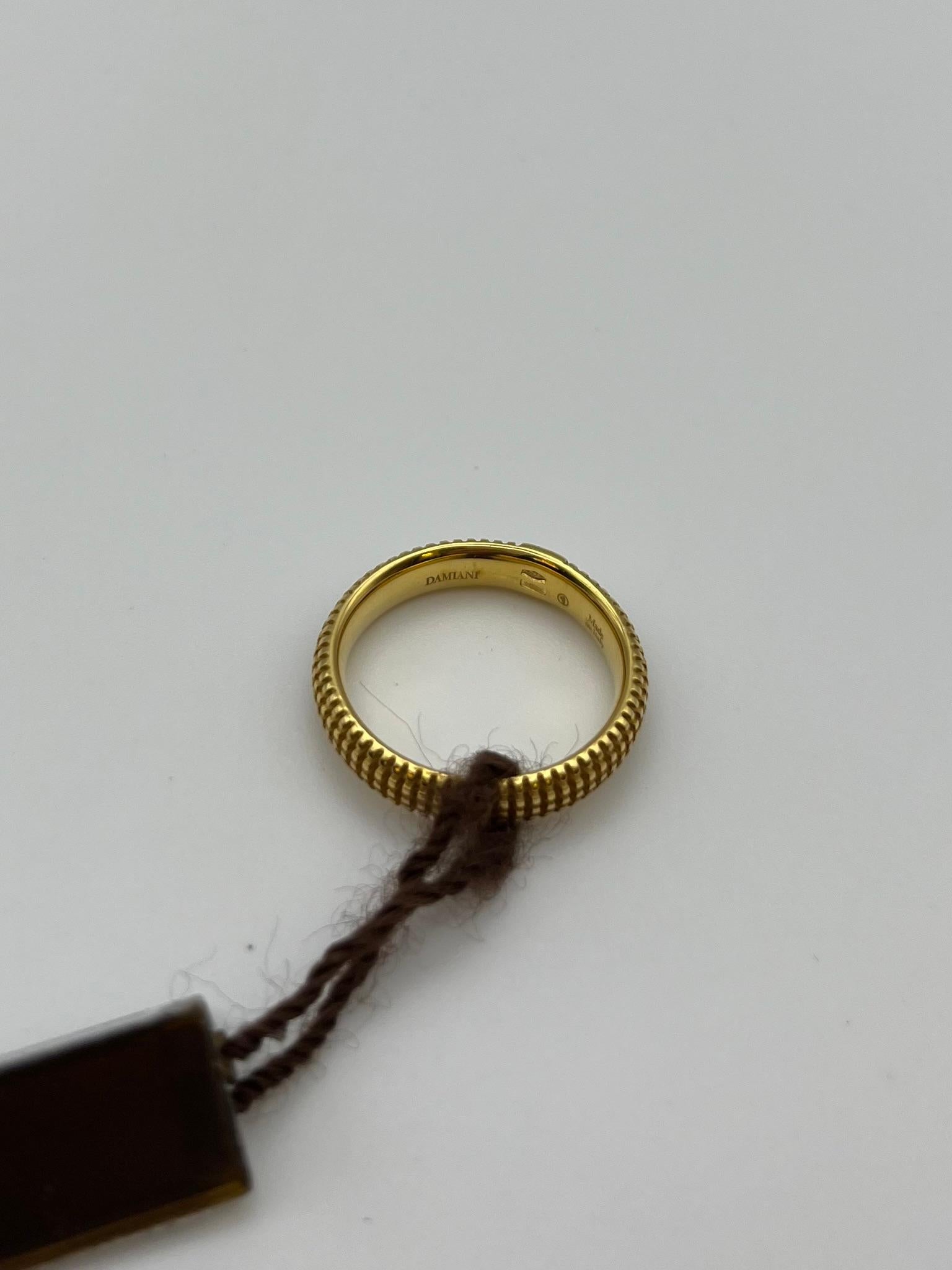 Damiani Metropolitan Ring aus 18 kt. Gelbgold mit Diamant Damen im Angebot