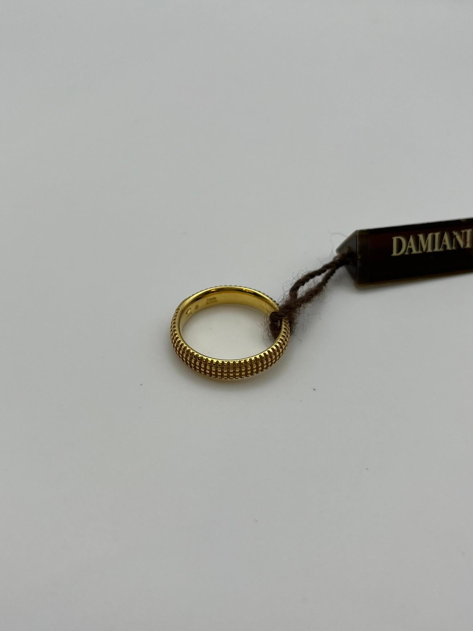 Damiani Metropolitan Ring aus 18 kt. Gelbgold mit Diamant im Angebot 1