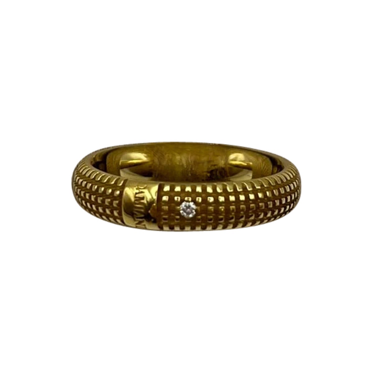 Damiani Metropolitan Ring aus 18 kt. Gelbgold mit Diamant im Angebot
