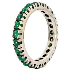 Anello Eternelle in Oro Bianco e Smeraldi