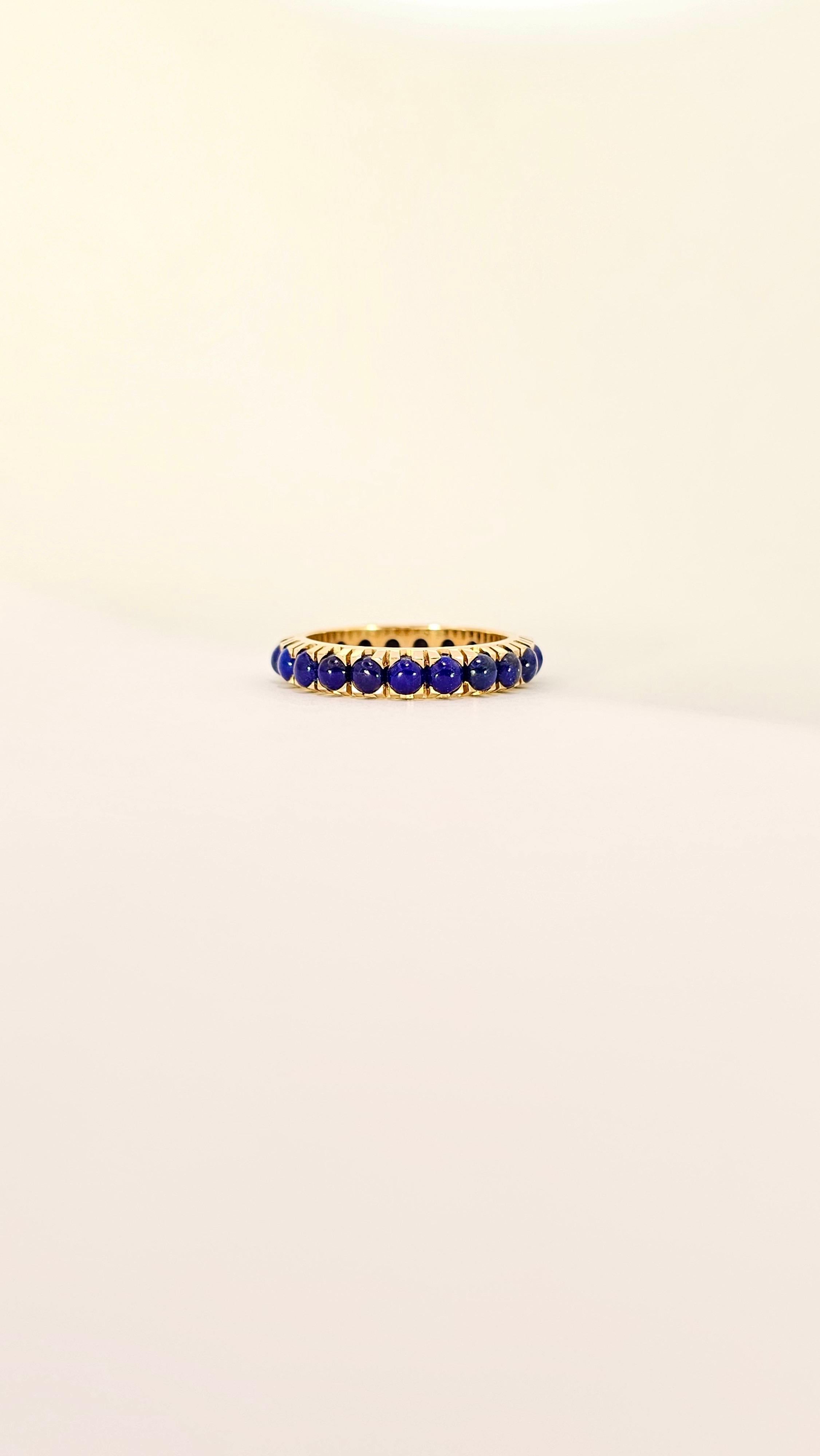Contemporain Anello Eternelle in Oro Giallo e Lapislazzuli Cabochon en vente