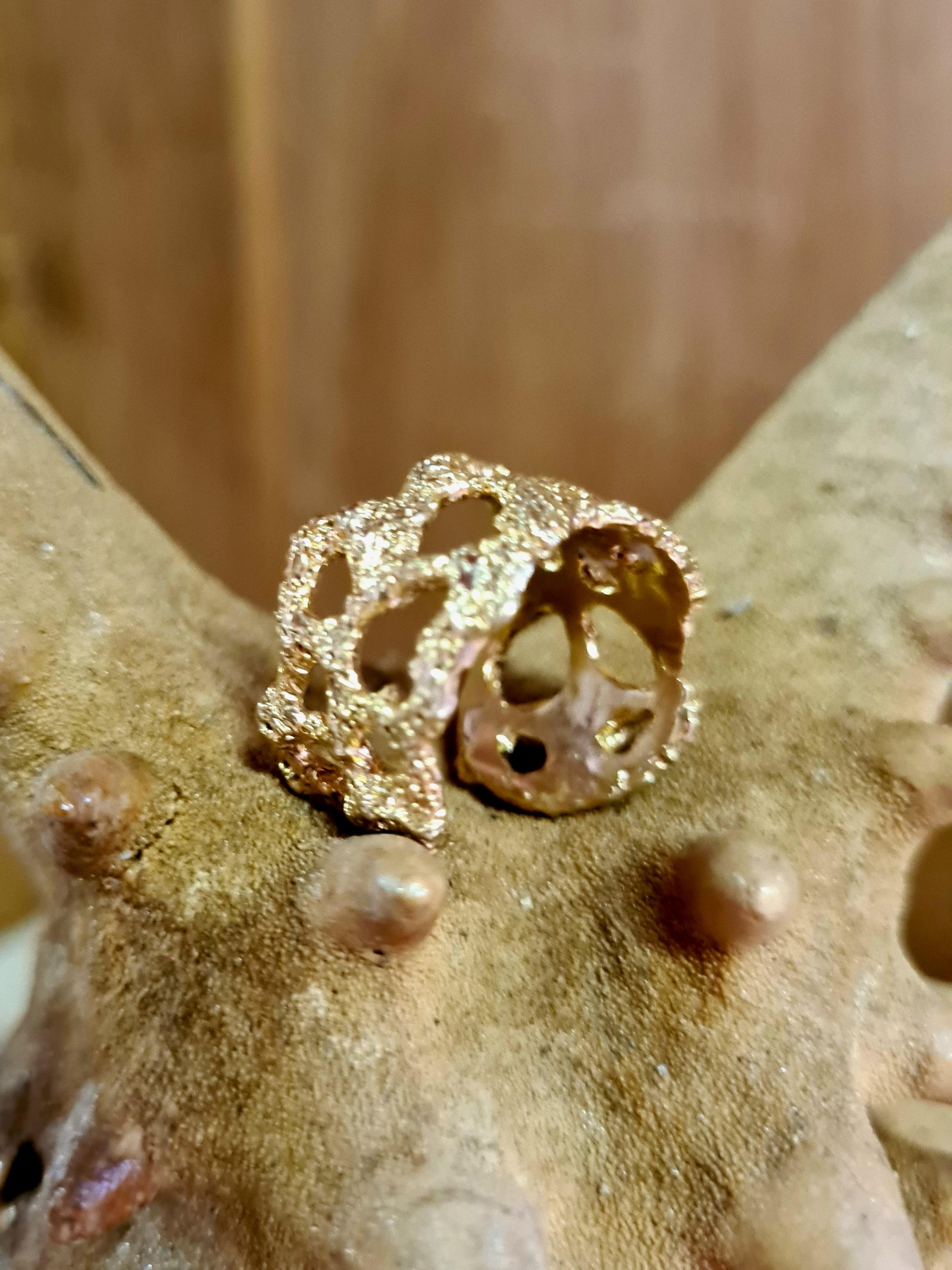 Anello Fascia collezione Disco Traforato preistorico Damen im Angebot