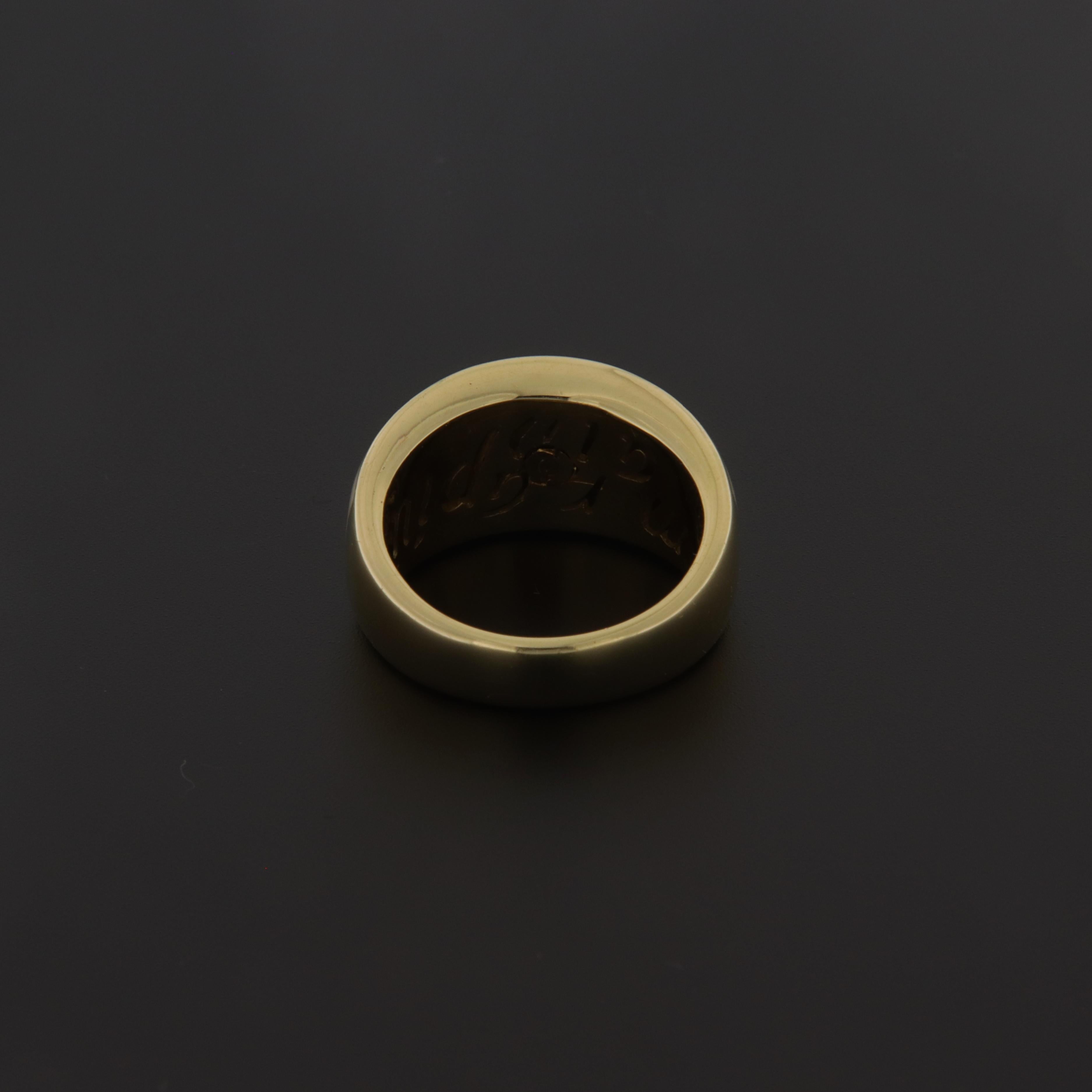 Art nouveau Bague solitaire en or jaune et émail avec brillant ct.0.42 en vente