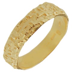 Sacchi Wedding Ring in 18K Satin Yellow Gold