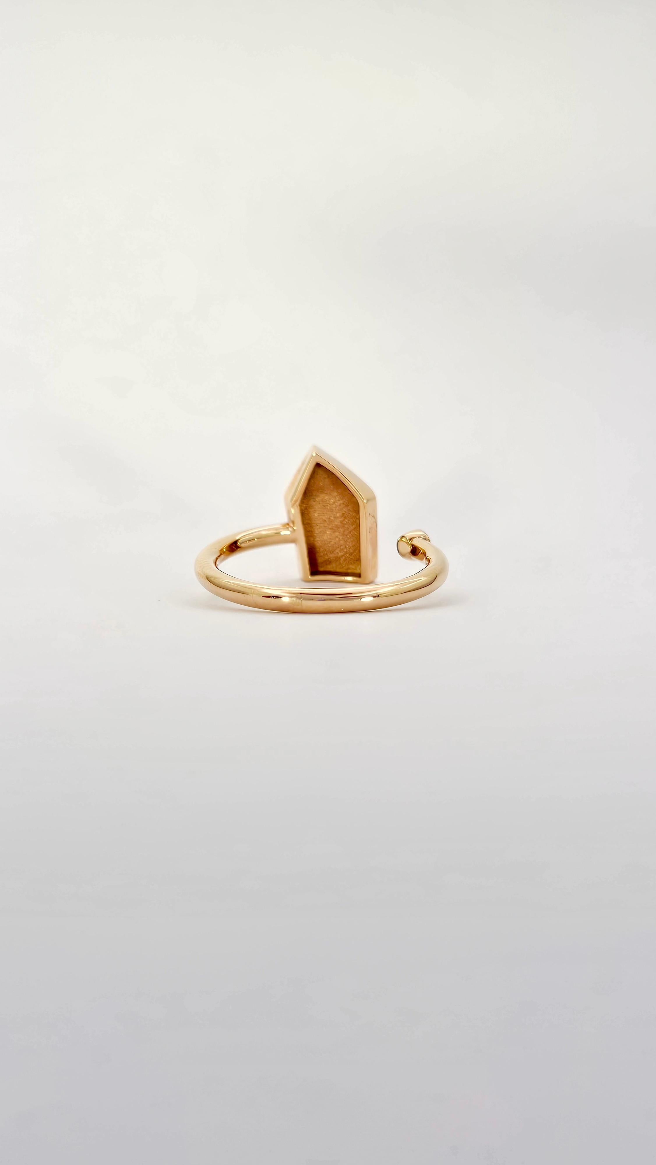 Francesca Villa Ring in Rose Gold and Diamonds In New Condition For Sale In Cattolica, IT