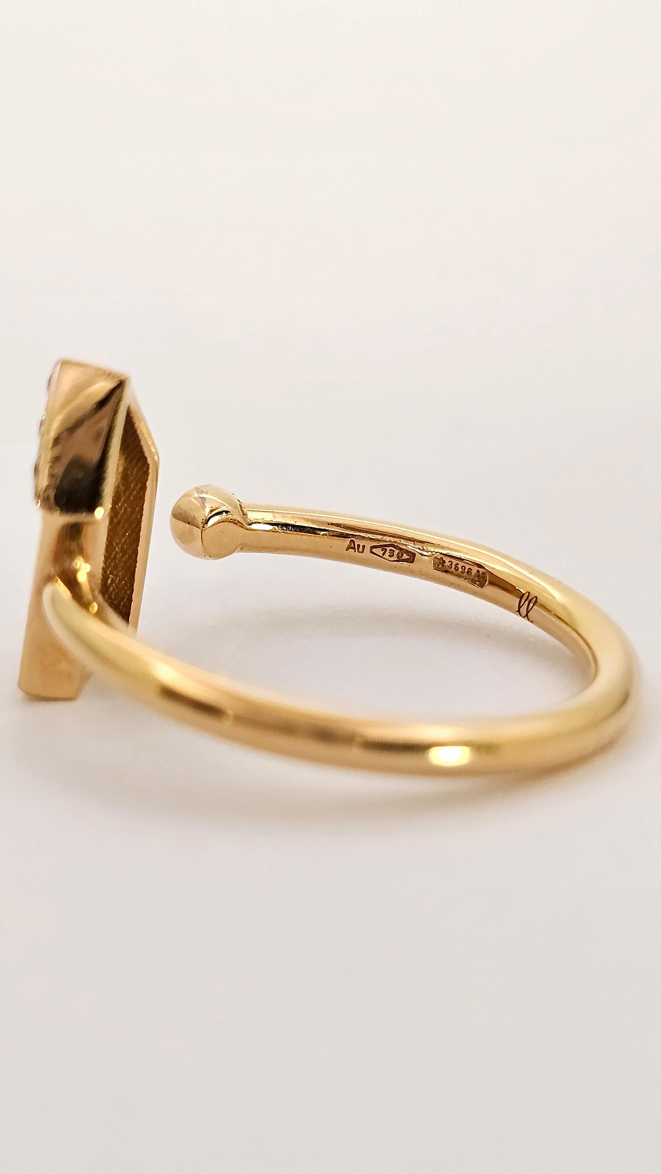 Francesca Villa Ring in Rose Gold and Diamonds For Sale 1