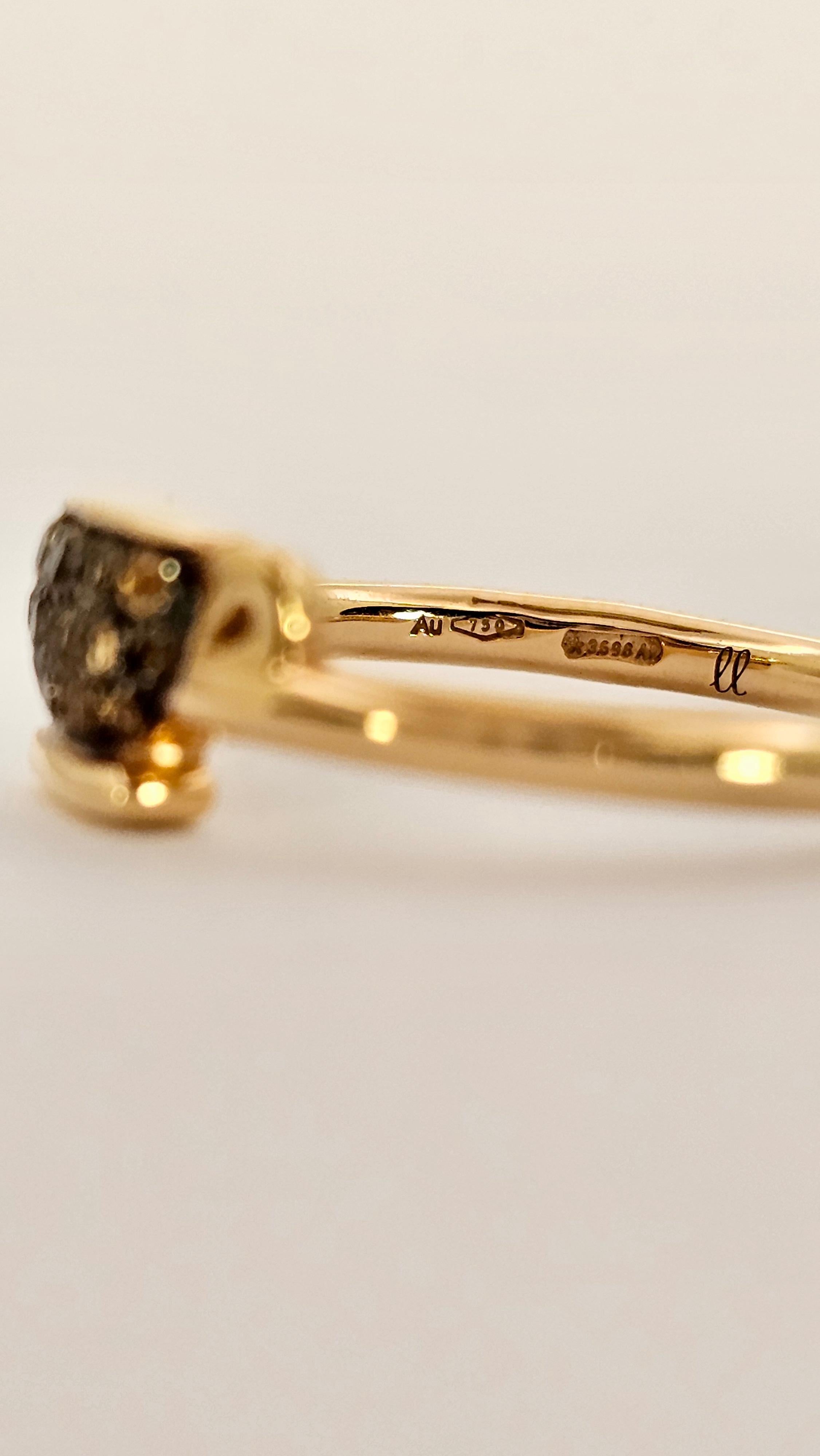 Francesca Villa Ring in Rose Gold, Topaz and Diamond For Sale 1
