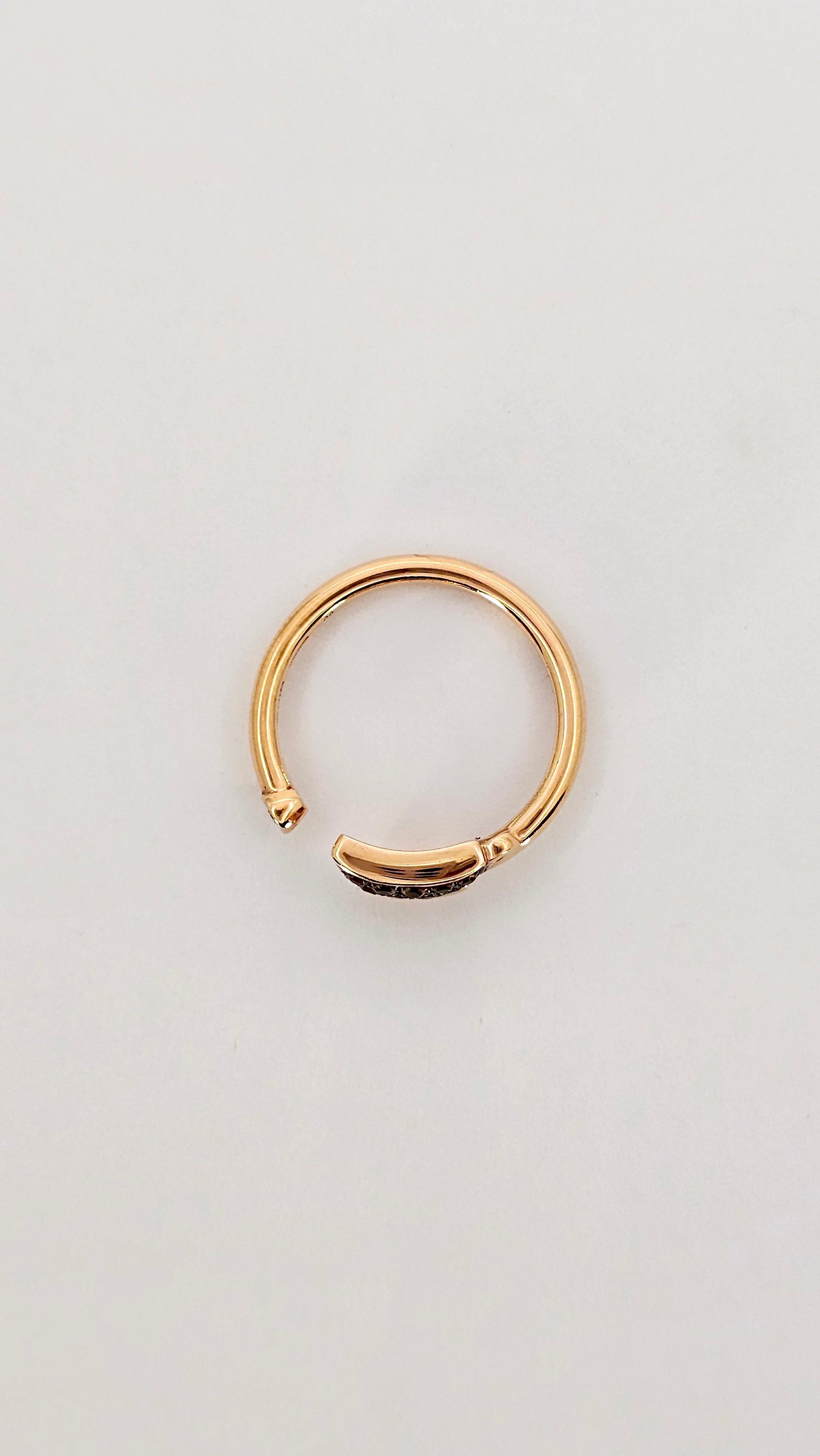Francesca Villa Ring in Rose Gold, Topaz and Diamond For Sale 3