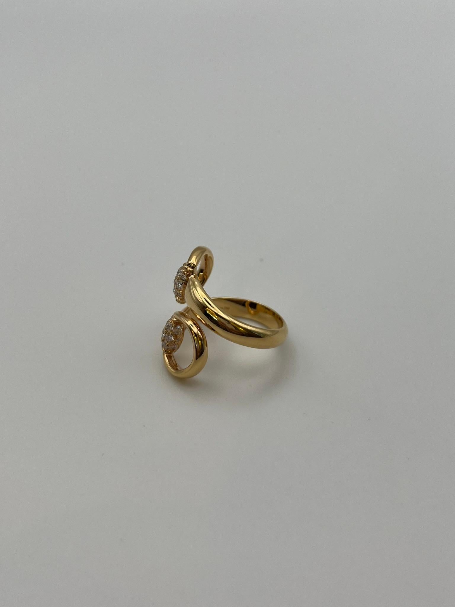 Gucci-Ring aus 18 kt. Roségold mit Diamanten im Zustand „Neu“ im Angebot in Abano Terme, IT