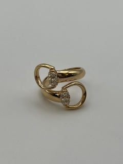 Gucci ring in 18 kt. rose gold with diamonds