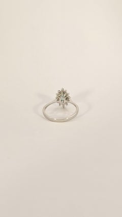 Huit Huit White Gold, Emerald and Diamond Ring