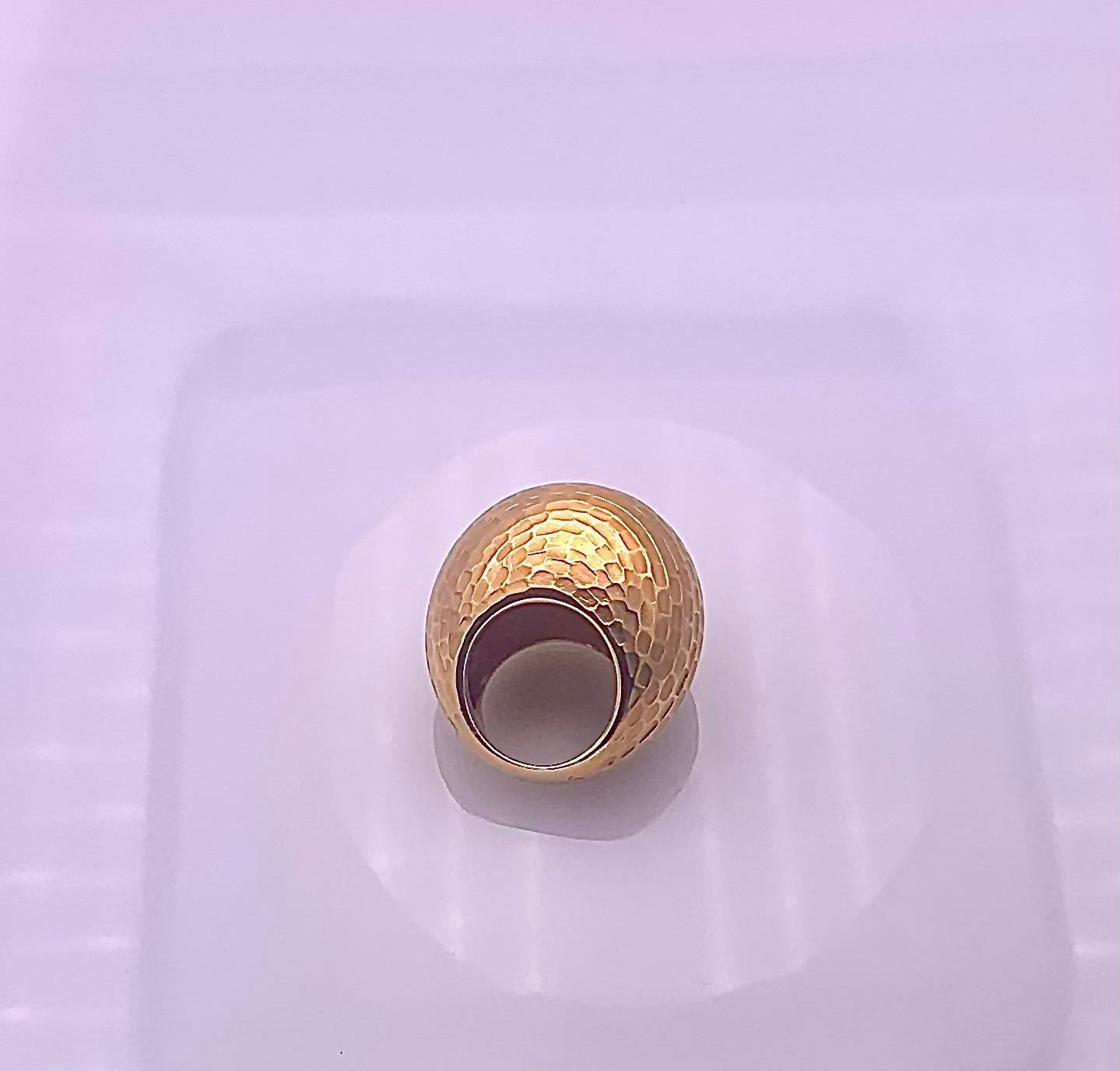 Pomellato band ring collects Duna item produced in limited series in 2007 in satin and polished Kt. 18 rose gold 