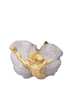 18kt yellow gold ring and 9 kt diamonds